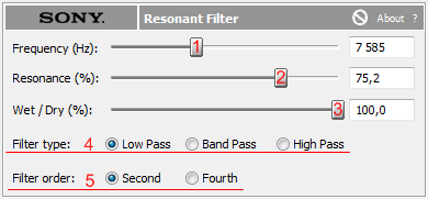 Файл:Sound Forge Resonant Filter.png