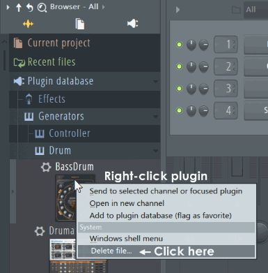 Файл:Fl studio Removing plugins.png