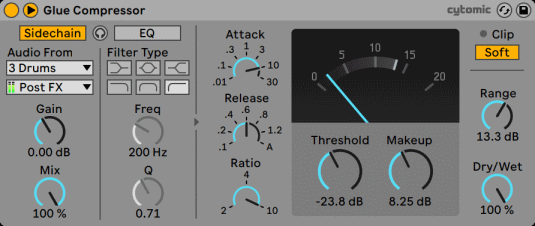 Файл:Ableton Live The Glue Compressor With Sidechain Section.png