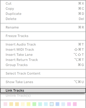 Ableton Live The Link Tracks Command.png