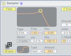 Ableton live The Filter Shaper Order Button.png