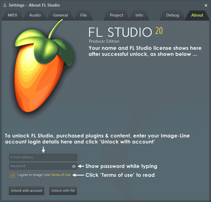 Fl studio About.png