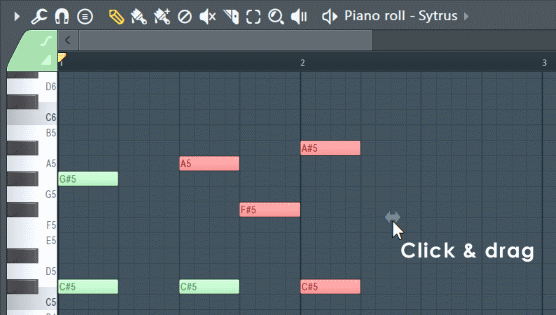 Fl Studio Selection Stretch Handle.png