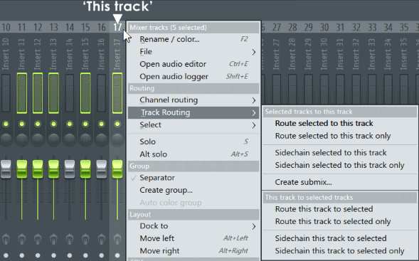Fl studio Mixer Multiple Track.png