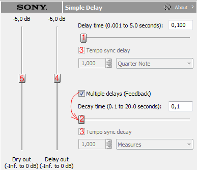 Sound Forge Simple Delay.png